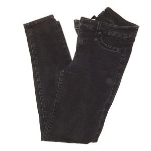Black stretchy skinny jeans (mid-rise)
